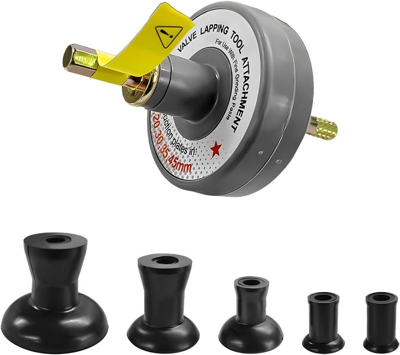 NYTKL Valve Lapping Tool, Small Engine Valve Lapping Kit with 5 Suction Plates, 1000rpm to 1250rpm Lapper Kit Auto Repair Tool for Grinding Engine Valves, Universal Car Accessories - Image 1